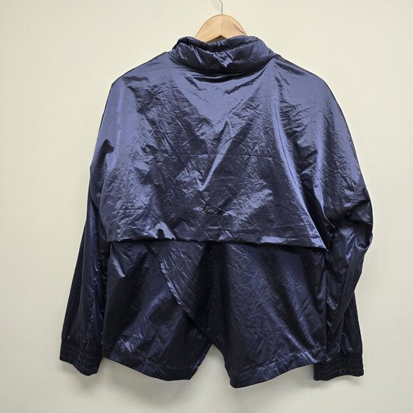 Oakley Women's Luxe Anorak 1/4 Zip Pullover Windbreaker Jacket Blue Indigo M - Picture 2 of 10